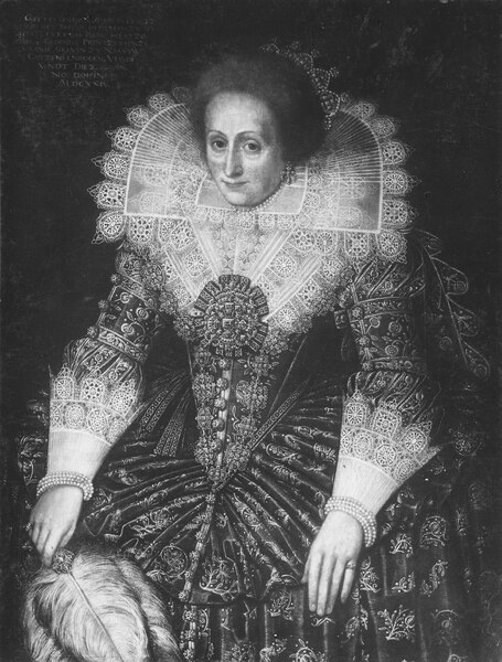 Amalia, 1581-1645, prinsessa av Nassau Oranien, pfalzgrevinna av Landsberg - Nationalmuseum - 15762