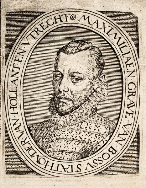 Pieter Christiaansz Bor - Nederlantsche oorloghen, beroerten, ende borgerlijcke oneenicheyden - 1621 - Maximilien de Hénin-Liétard, Count of Boussu (Bossu) - PPL-9173